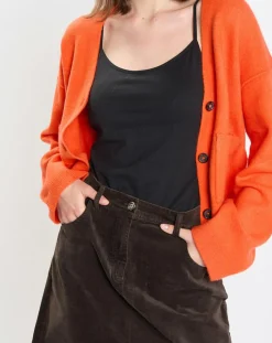 Cardigan en Laine mélangée orange-Marc O'Polo New