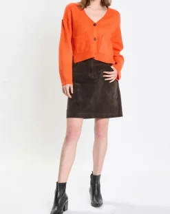 Cardigan en Laine mélangée orange-Marc O'Polo New