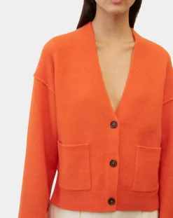 Cardigan en Laine mélangée orange-Marc O'Polo New