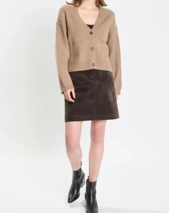 Cardigan en Laine mélangée marron clair-Marc O'Polo Clearance