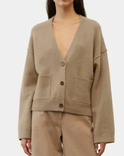Cardigan en Laine mélangée marron clair-Marc O'Polo Clearance