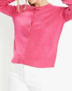 Femme Galeries Lafayette Gilets Et Cardigans^Cardigan en Maille fine Fanny rose