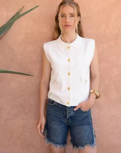 Femme An'ge Gilets Et Cardigans^Cardigan Levamaya ecru