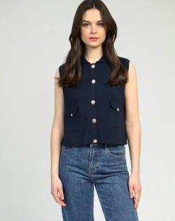 Femme An'ge Gilets Et Cardigans^Cardigan Levamaya marine