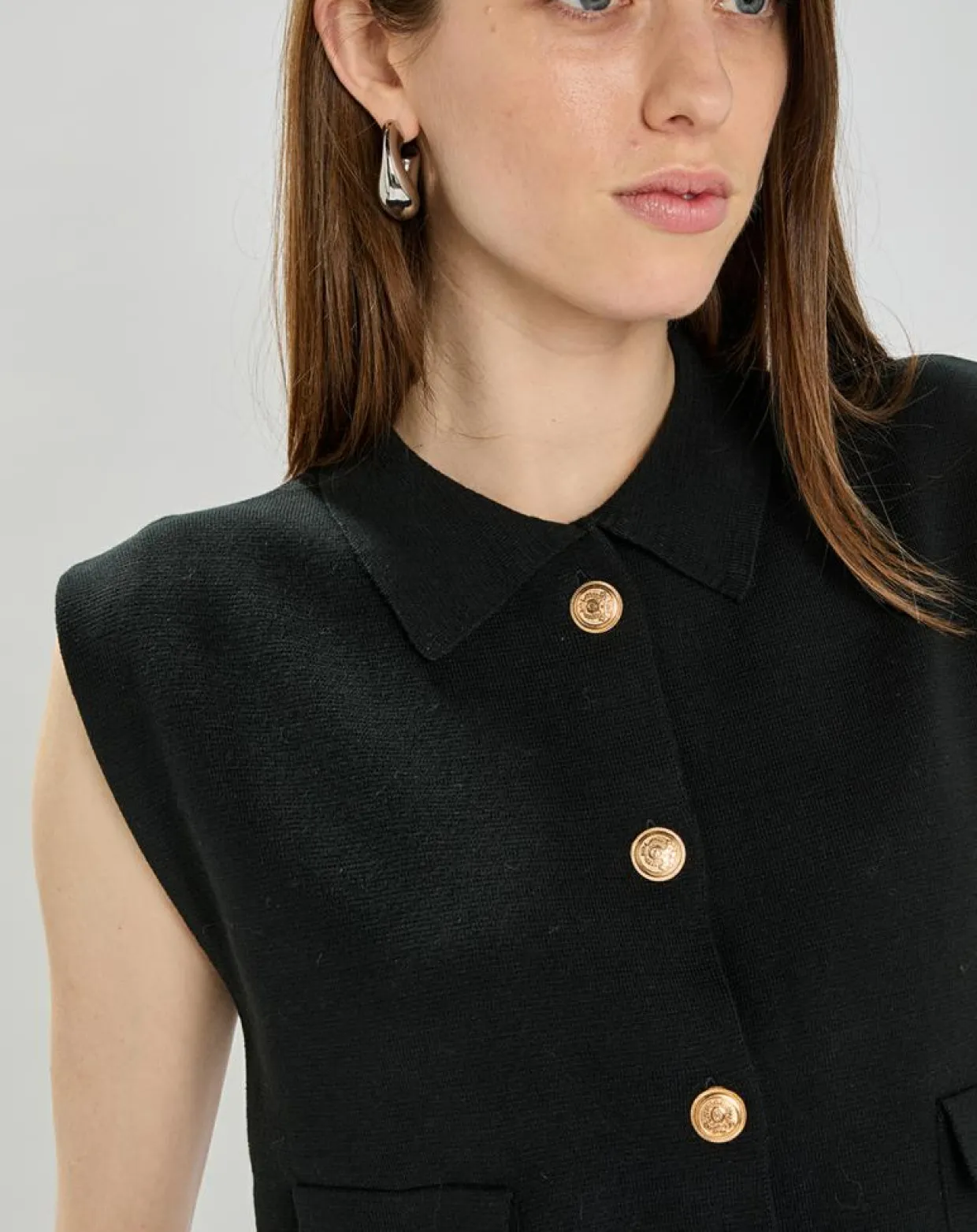 Cardigan Levamaya noir-An'ge Clearance