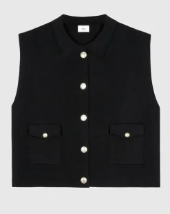 Cardigan Levamaya noir-An'ge Clearance