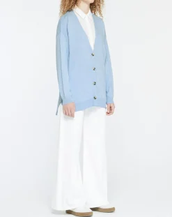 Femme Yerse Gilets Et Cardigans^Cardigan O-Bondi bleu clair