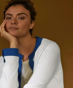 Cardigan Octavie, contraste blanc-Rodier Best