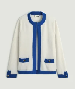 Cardigan Octavie, contraste blanc-Rodier Best