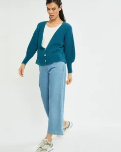 Cardigan Store bleu-Lauren Vidal Sale