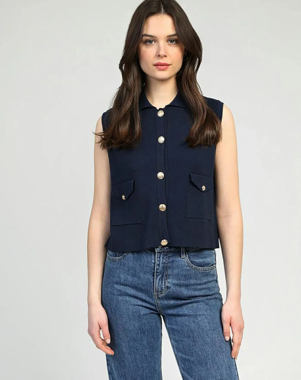 Femme An'ge Gilets Et Cardigans^Cardigan Vamaya marine