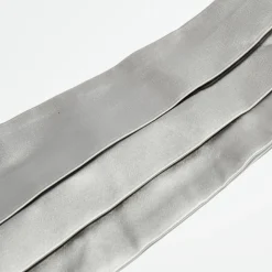 Homme Giorgio Armani Ceintures^Ceinture de Smoking 100% Soie Rafael argentée