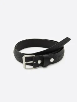 Homme Devred Ceintures^Ceinture en caoutchouc La vie est belt noire