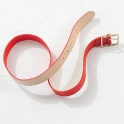 Ceinture en Cuir Apix rouge-Chloé Stora