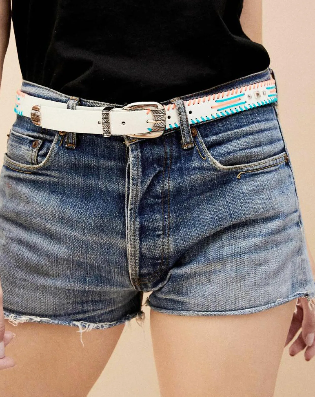 Femme Wild Ceintures^Ceinture en Cuir Dinka blanche