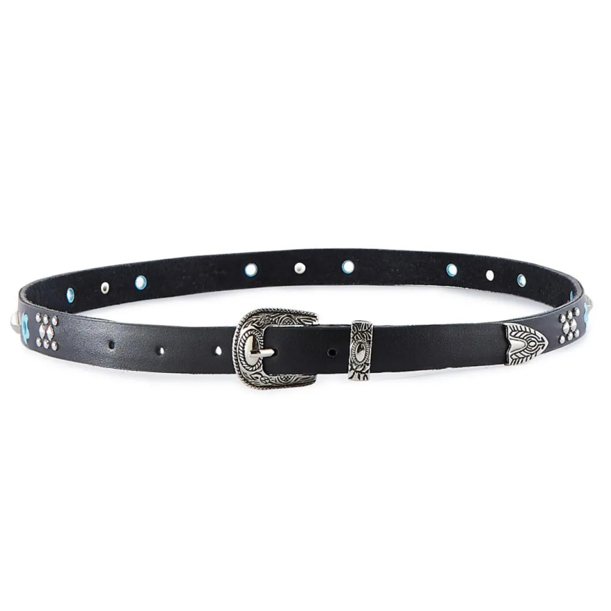 Ceinture en Cuir Discopop noire-Wild