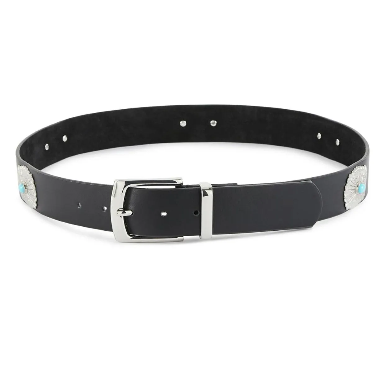 Ceinture en Cuir Kishi noire-Wild Online