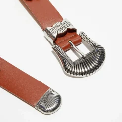 Femme Wild Ceintures^Ceinture en Cuir Marge marron