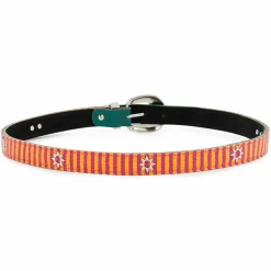 Ceinture en Cuir Sayulita verte-Wild Discount