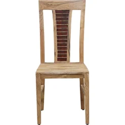 Bois & Chiffons Chaises^Chaise bois bicolore acacia luxor brun/naturel - 45x45x103 cm