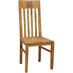 Bois & Chiffons Chaises^Chaise bois strié acacia verone marron - 45x43x103 cm