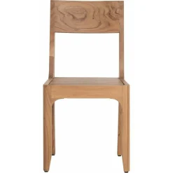 Bois & Chiffons Chaises^Chaise exotique naturelle acacia arad marron - 43x50x85 cm