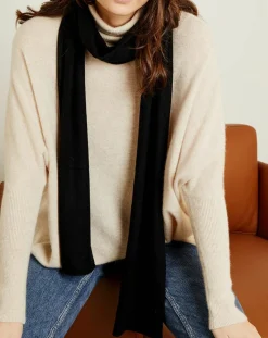 Femme Miss Cashmere Echarpes, Foulards^Écharpe 100% Cachemire Margaux noire