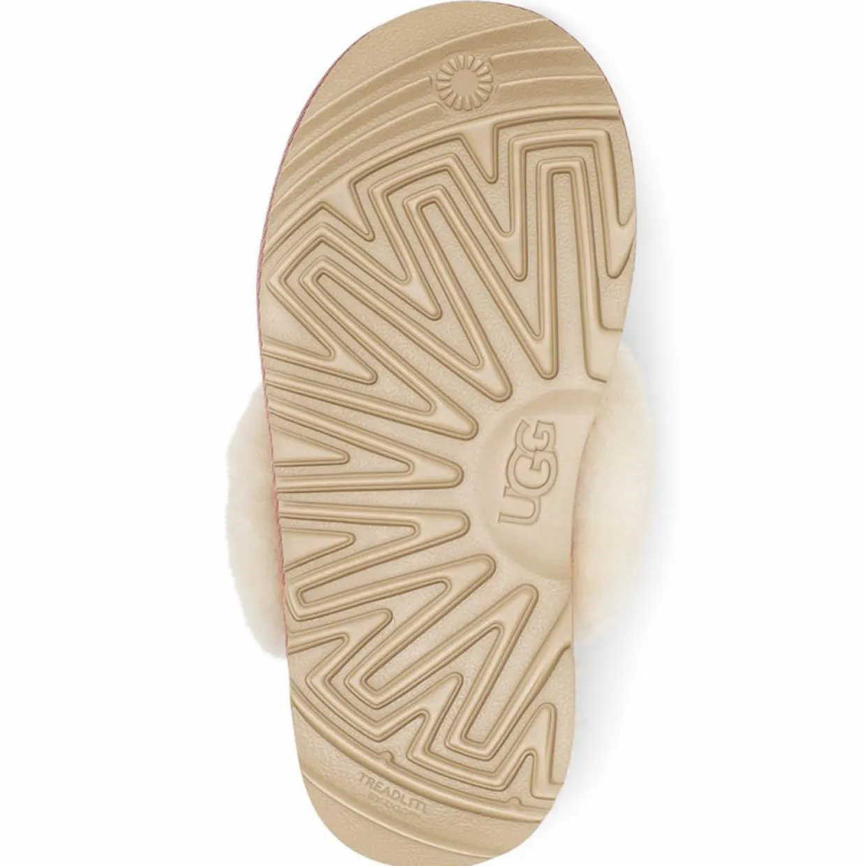 Enfant Ugg Fille^Chaussons een Peau de Moutonmétallisé Cozy Glitter roses