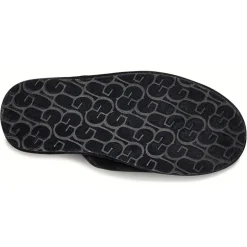 Chaussons en Cuir Scuff Logo noirs-Ugg Best