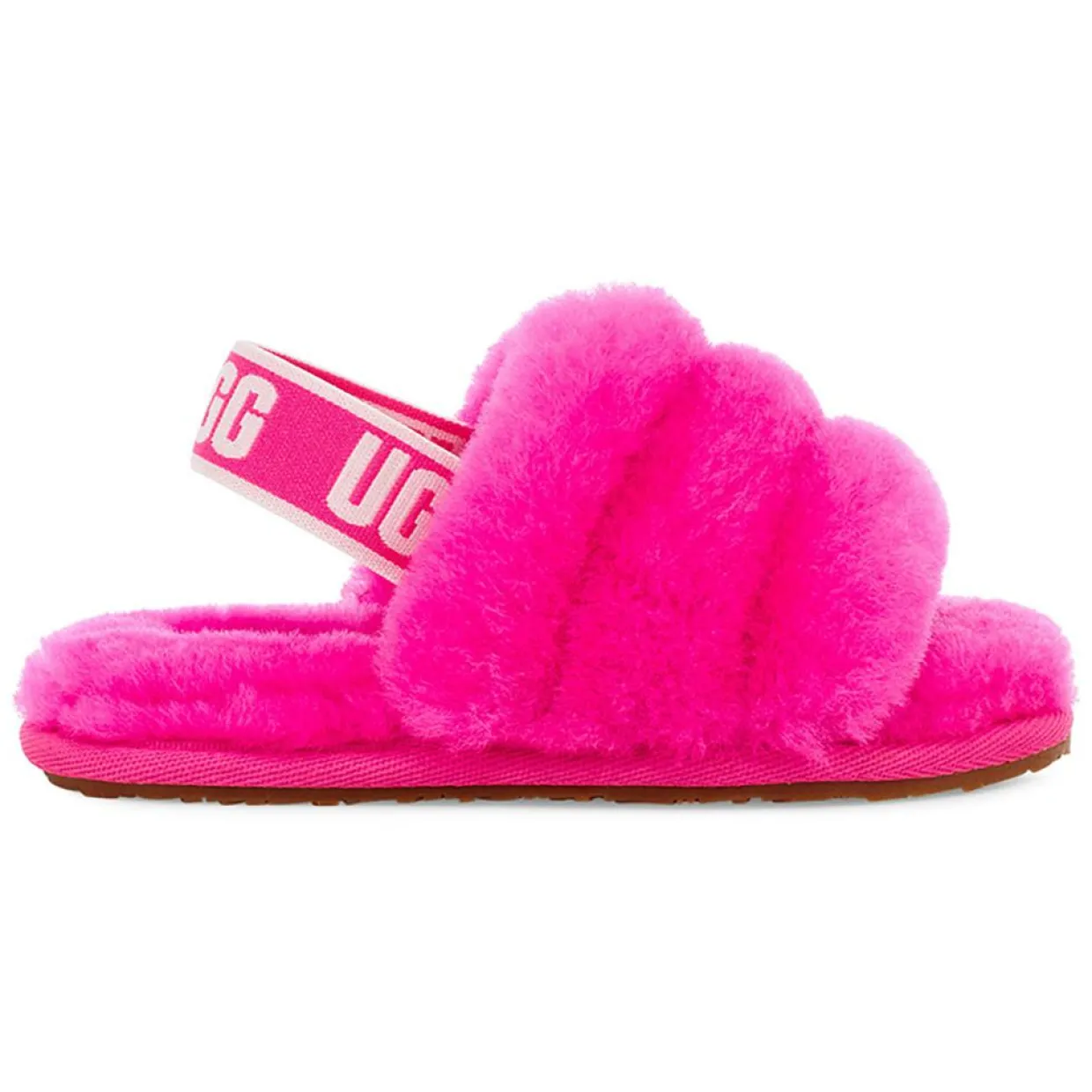 Enfant Ugg Bébé^Chaussons en Peau de Mouton Fluff Yeah roses