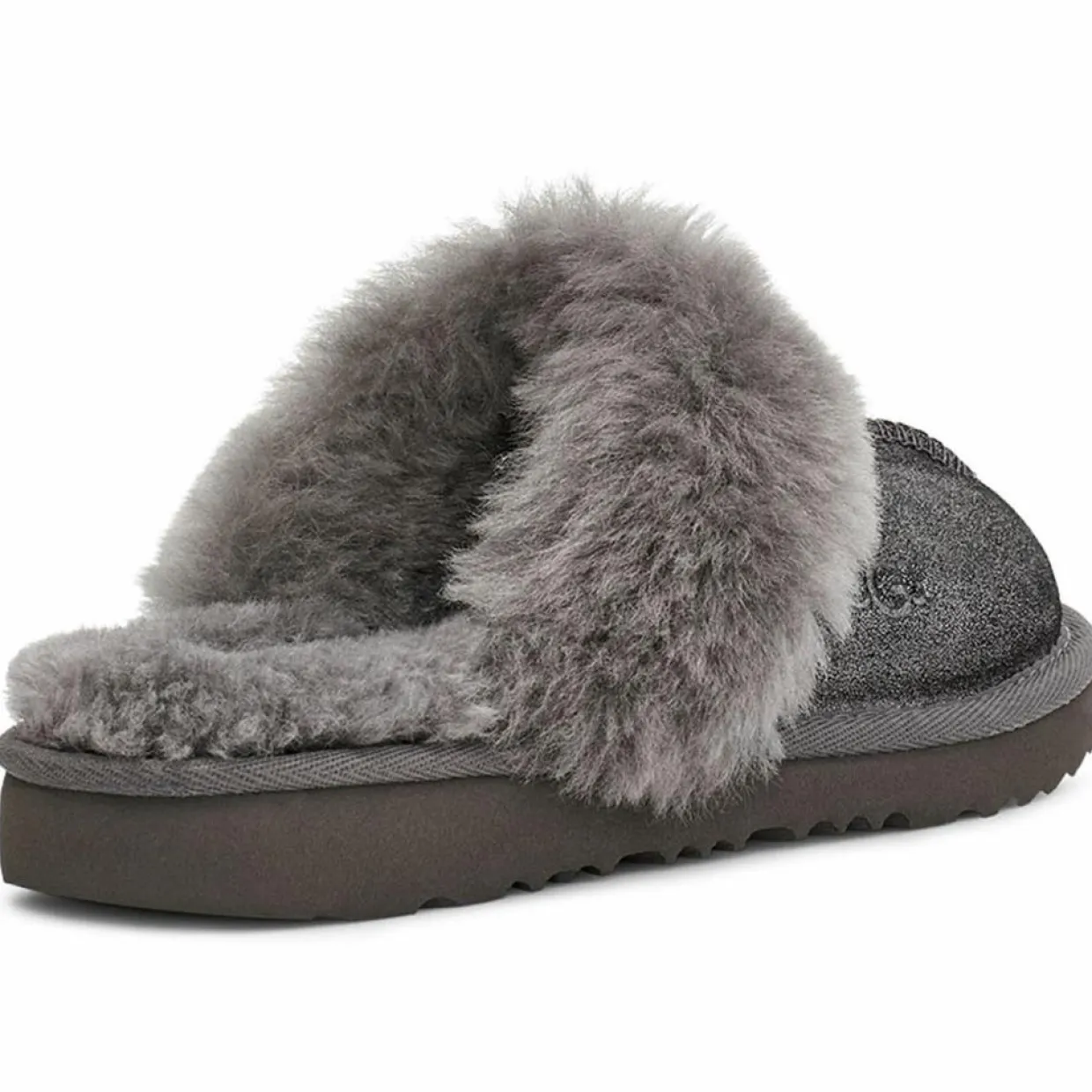 Enfant Ugg Fille^Chaussons en Peau de Mouton métallisé Cozy Glitter noir