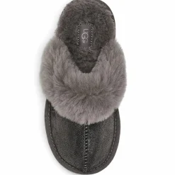 Enfant Ugg Fille^Chaussons en Peau de Mouton métallisé Cozy Glitter noir