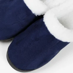 Chaussons en Peau de Mouton bleus-Admas Hot