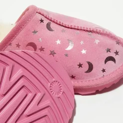 Chaussons en Velours de Cuir fourrés Keegan roses-Ugg Clearance