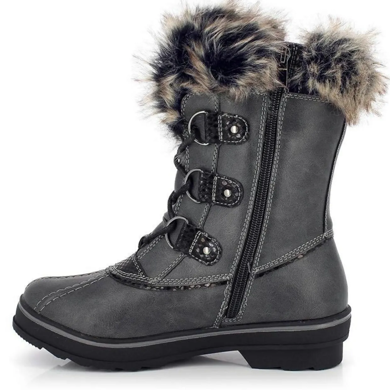 Femme Kimberfeel Bottes^Chaussures de Montagne fourrées Emmy anthracite
