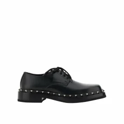 Chaussures Derby Rockstud noires-Valentino Garavani Discount