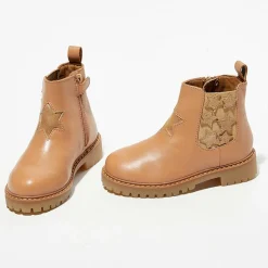 Enfant Apologie Fille^Chelsea boots en Cuir Boutchou camel