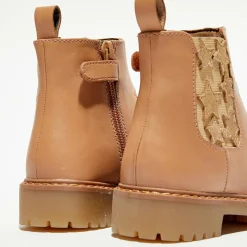 Enfant Apologie Fille^Chelsea boots en Cuir Boutchou camel