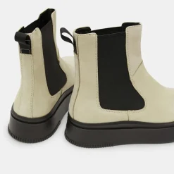Chelsea Boots en Cuir écrues-Vagabond Hot