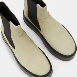Chelsea Boots en Cuir écrues-Vagabond Hot