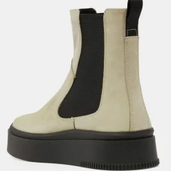 Chelsea Boots en Cuir écrues-Vagabond Hot