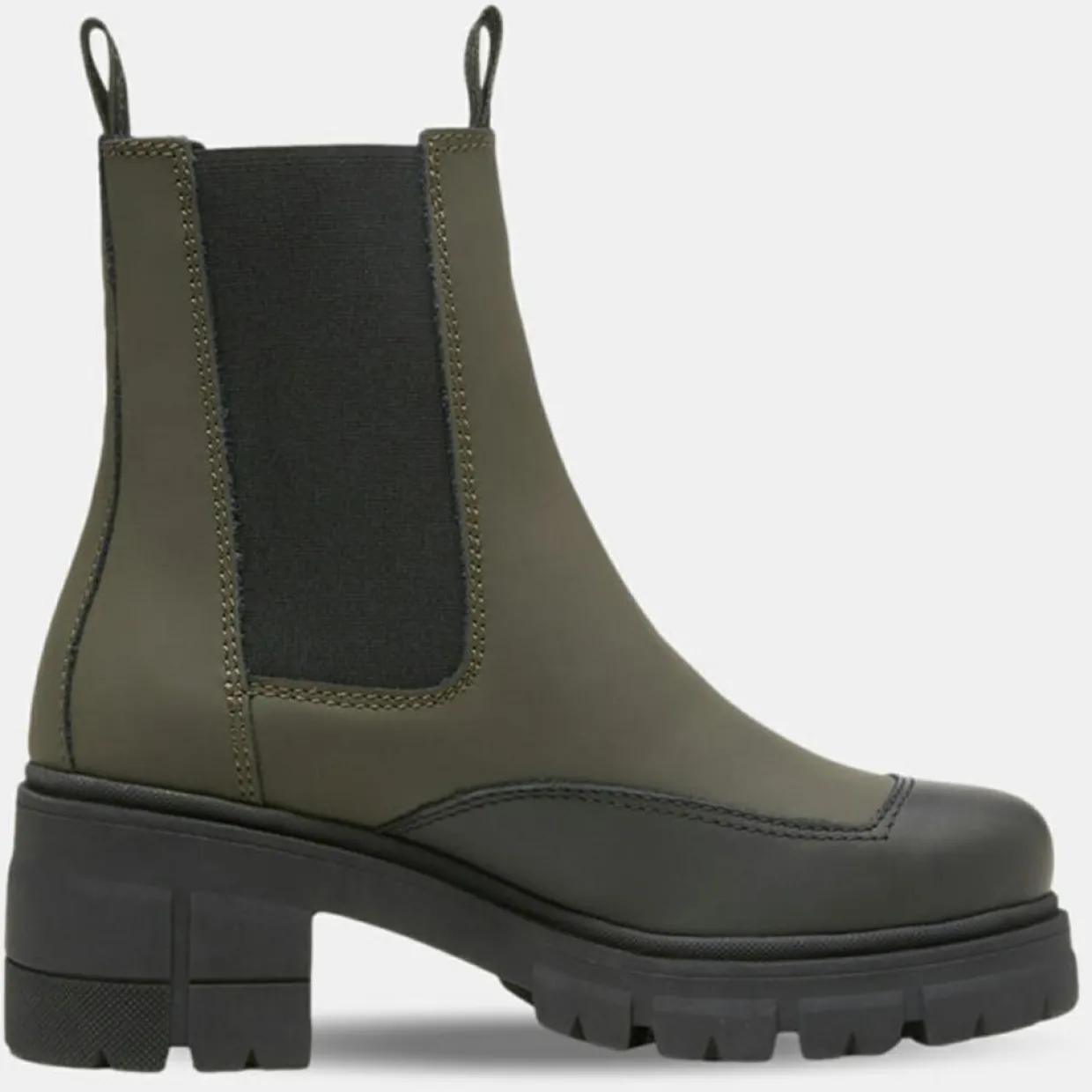 Femme Marc O'Polo Bottines^Chelsea Boots en Cuir kaki