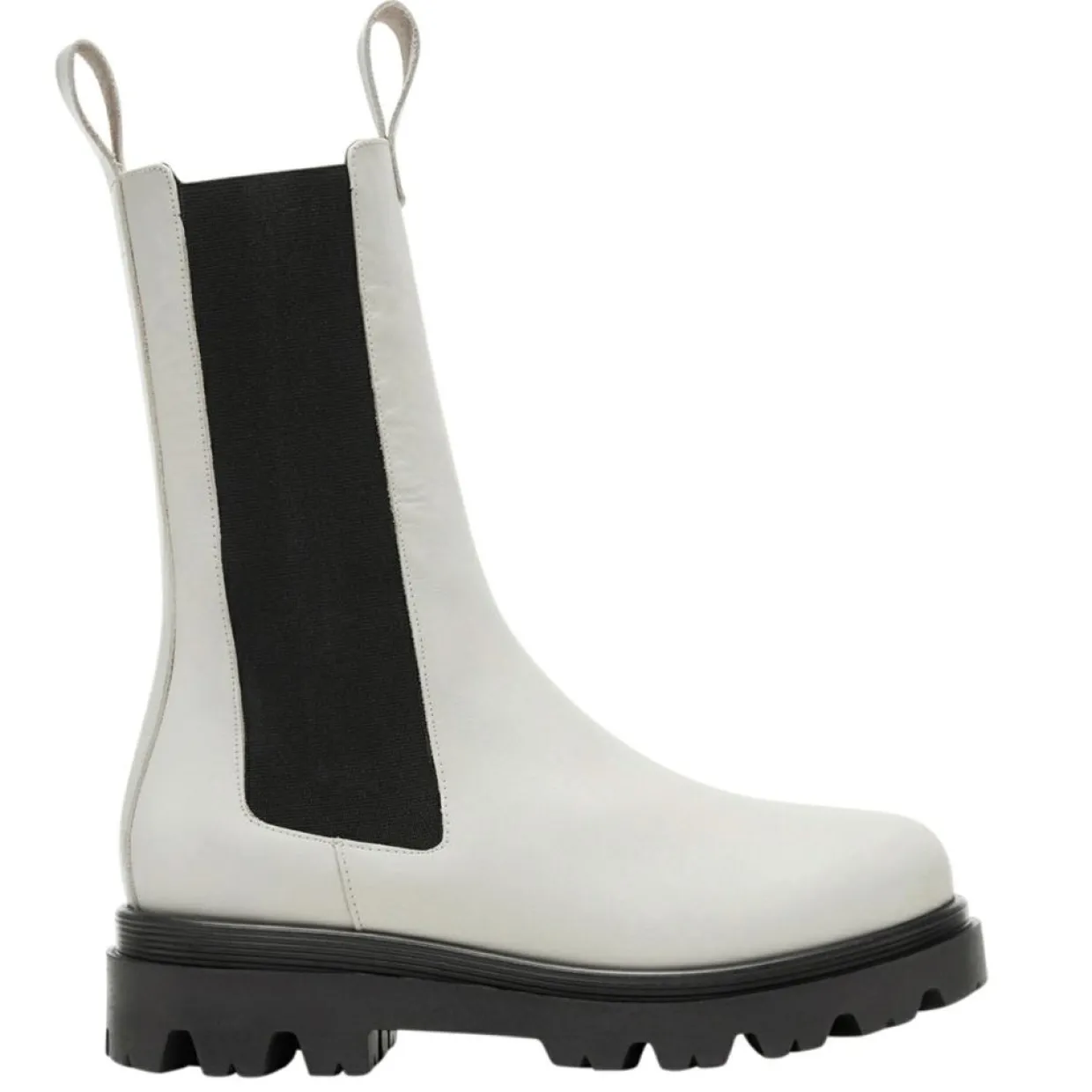 Chelsea boots en Cuir Lia crème-Flattered Hot
