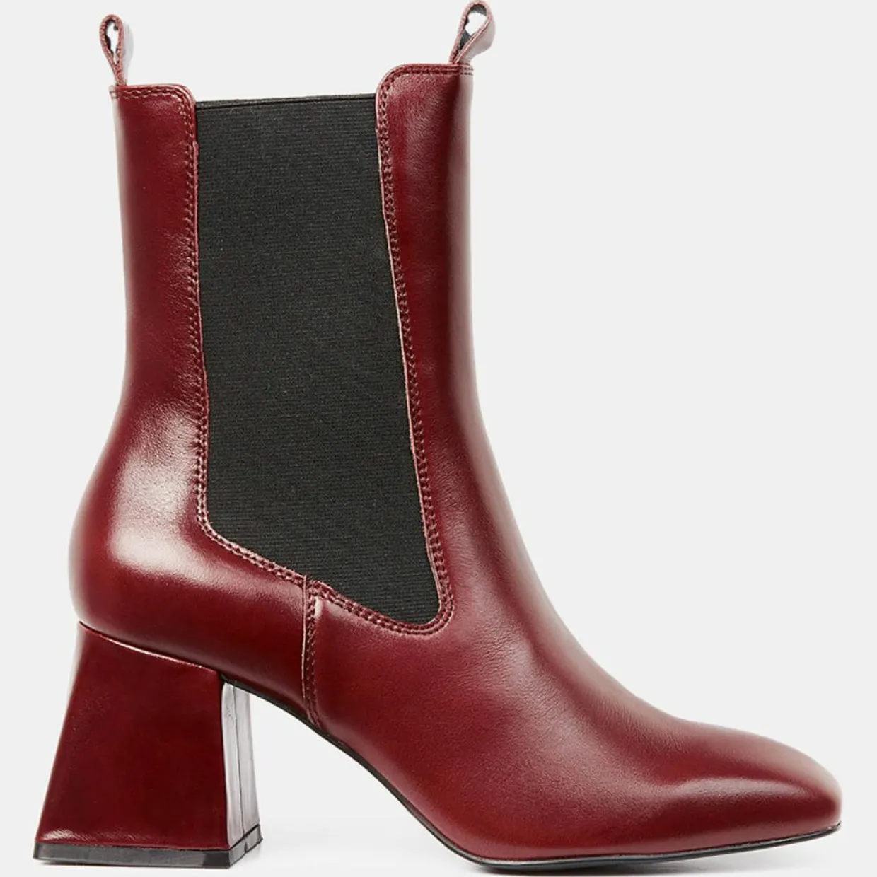 Chelsea Boots en Cuir marron - Talon 7 cm-Galeries Lafayette Online