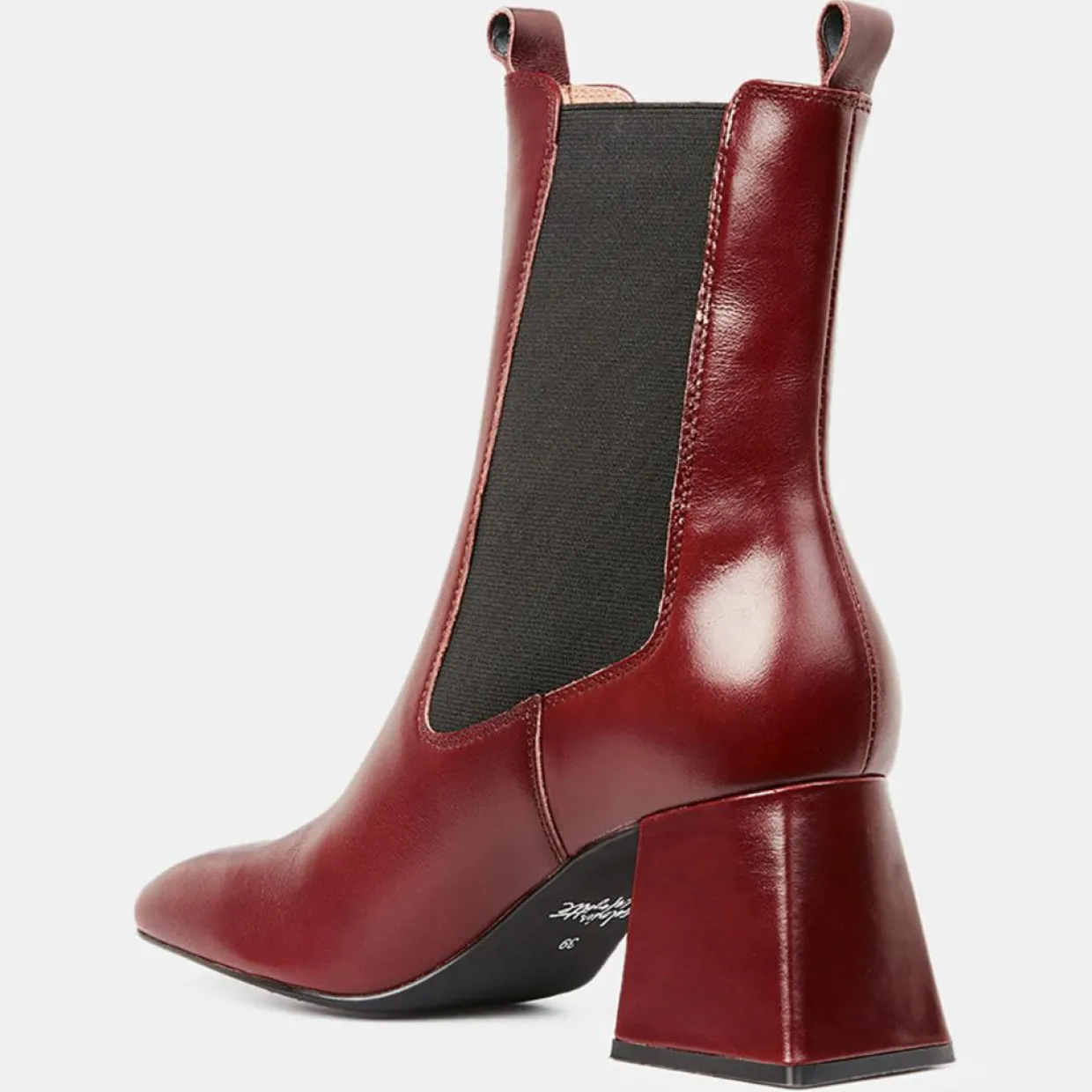 Chelsea Boots en Cuir marron - Talon 7 cm-Galeries Lafayette Online