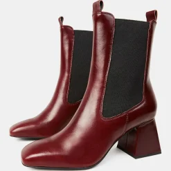 Chelsea Boots en Cuir marron - Talon 7 cm-Galeries Lafayette Online
