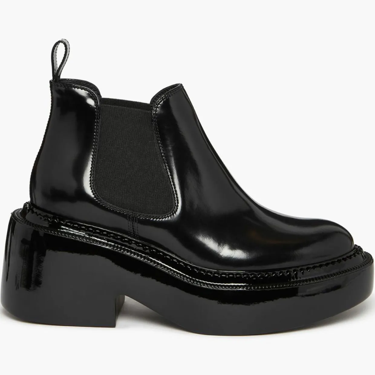 Chelsea boots en Cuir Montresor noires - Talon 6 cm-Sonia Rykiel