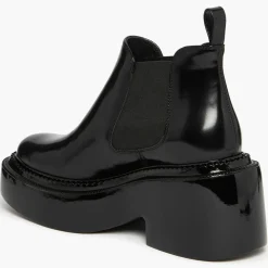 Chelsea boots en Cuir Montresor noires - Talon 6 cm-Sonia Rykiel