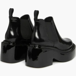 Chelsea boots en Cuir Montresor noires - Talon 6 cm-Sonia Rykiel