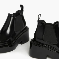 Chelsea boots en Cuir Montresor noires - Talon 6 cm-Sonia Rykiel